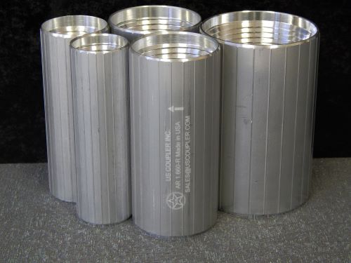 Aluminum Ribbed Wall Reverse Threaded Couplers for SDR