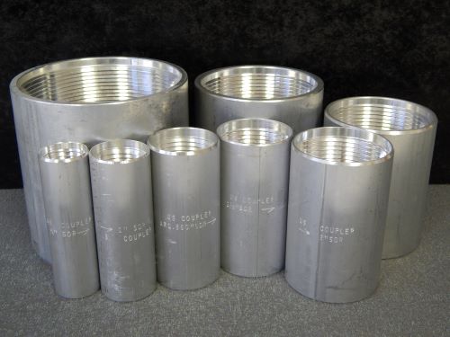 Aluminum Smooth Wall Reverse Threaded Couplers for SDR